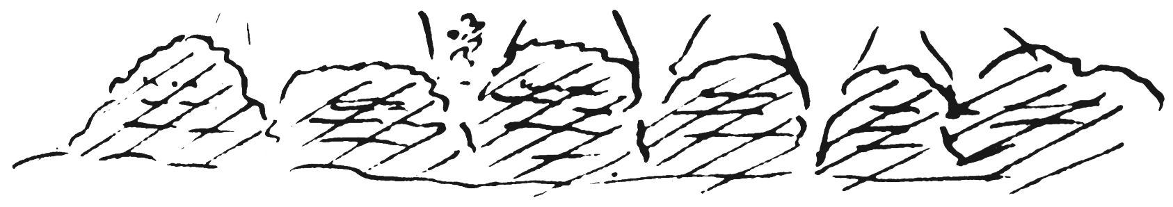 Figure 8.33. Chain of hills; steep bluffs.